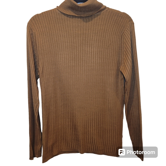 2 Valerie Stevens 100% Pure Silk Turtleneck Sweaters Women's Size Small - Picture 2 of 9